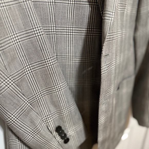 Men’s Plaid Suit Jacket (36R) | Banana Republic - Slim Fit Blazer - Picture 3 of 15
